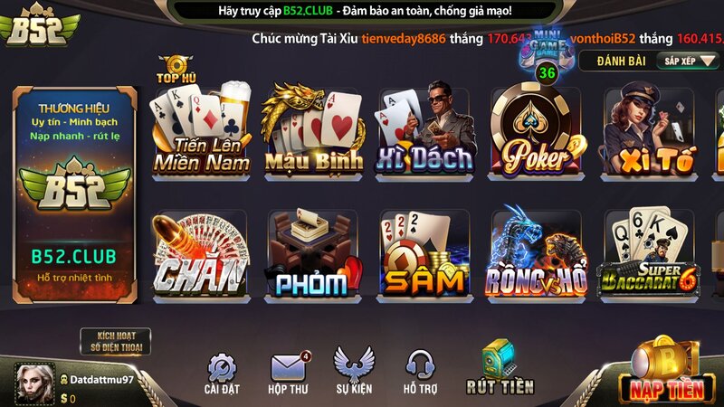 Game bài Mậu Binh tại B52CLUB
