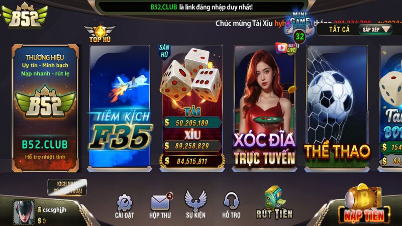 Hướng dẫn tham gia game Tài Xỉu tại B52 CLUB